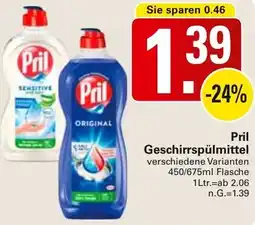 WEZ Pril Geschirrspülmittel Angebot