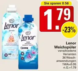 WEZ Lenor Weichspüler Angebot