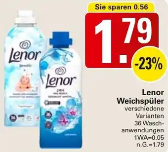 WEZ Lenor Weichspüler Angebot