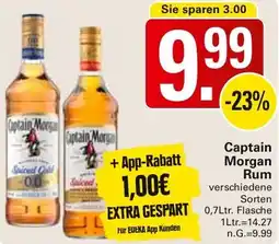 WEZ Captain Morgan Rum Angebot