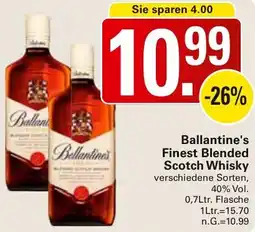 WEZ Ballantine's Finest Blended Scotch Whisky Angebot