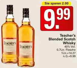 WEZ Teacher's Blended Scotch Whisky Angebot