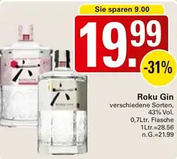 WEZ Roku Gin Angebot