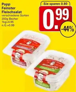 WEZ Popp Feinster Fleischsalat Angebot