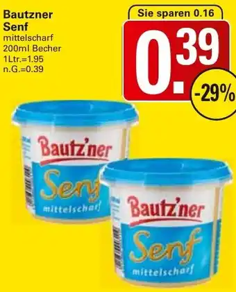 WEZ Bautzner Senf Angebot