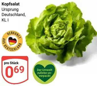 Globus Kopfsalat Angebot