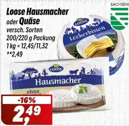 Simmel Loose Hausmacher oder Quäse Angebot