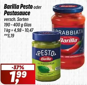 Simmel Barilla Pesto oder Pastasauce Angebot