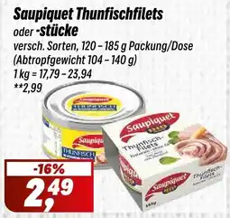 Simmel Saupiquet Thunfischfilets oder -Stücke Angebot
