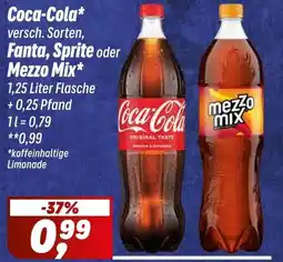Simmel Coca-Cola, Fanta, Sprite oder Mezzo Mix Angebot