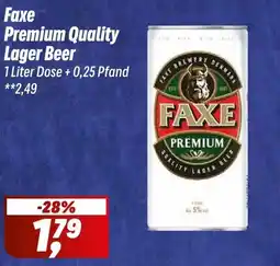 Simmel Faxe Premium Quality Lager Beer Angebot