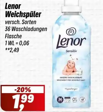 Simmel Lenor Weichspüler Angebot