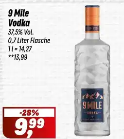 Simmel 9 Mile Vodka 37,5% Vol. Angebot
