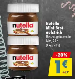 Mäc Geiz Nutella Mini-Brot- aufstrich Angebot