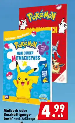 Mäc Geiz Pokemon Malbuch oder Beschäftigungs- buch Angebot