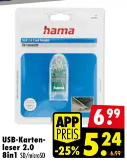 Mäc Geiz hama USB-Karten- leser 2.0 8in1 Angebot