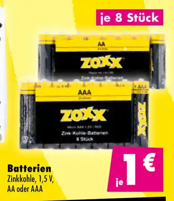 Mäc Geiz ZOXX Batterien Angebot