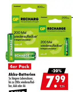 Mäc Geiz GP RECHARGE Akku-Batterien Angebot