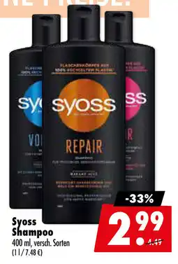 Mäc Geiz Syoss Shampoo Angebot