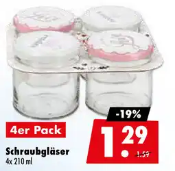 Mäc Geiz Schraubgläser 4er Pack Angebot