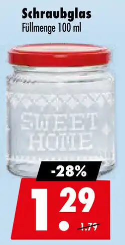 Mäc Geiz Schraubglas Angebot