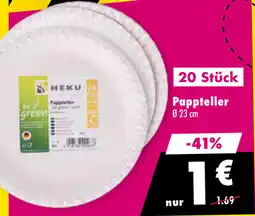 Mäc Geiz HEKU Pappteller Ø 23 cm Angebot