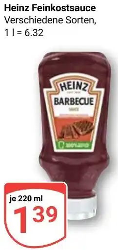 Globus Heinz Feinkostsauce Angebot