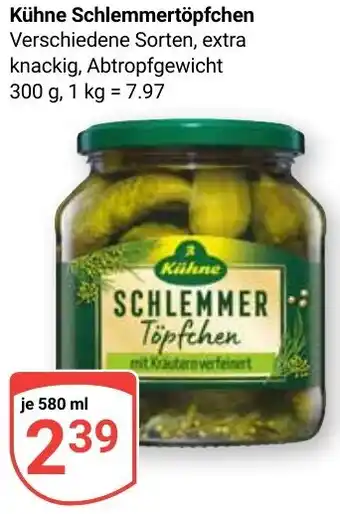 Globus Kühne Schlemmertöpfchen Angebot