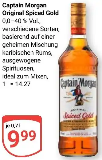 Globus Captain Morgan Original Spiced Gold Angebot
