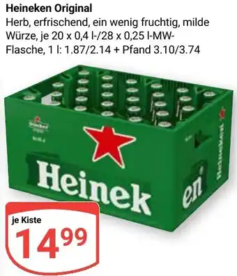 Globus Heineken Original Angebot
