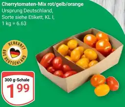 Globus Cherrytomaten-Mix rot/gelb/orange Angebot
