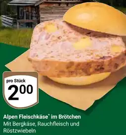 Globus Alpen Fleischkäse im Brötchen Angebot