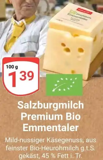 Globus Salzburgmilch Premium Bio Emmentaler Angebot