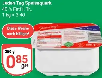 Globus Jeden Tag Speisequark Angebot