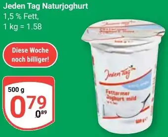 Globus Jeden Tag Naturjoghurt Angebot