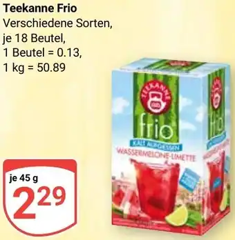 Globus Teekanne Frio Angebot