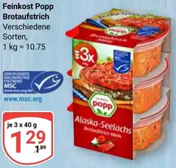 Globus Feinkost Popp Brotaufstrich Angebot