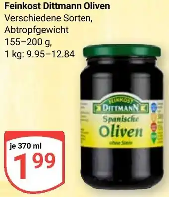 Globus Feinkost Dittmann Oliven Angebot