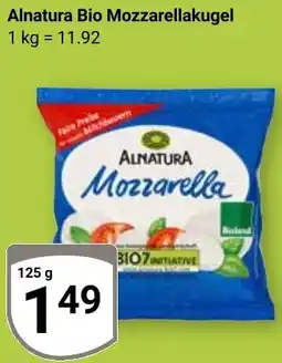 Globus Alnatura Bio Mozzarellakugel Angebot