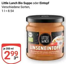 Globus Little Lunch Bio Suppe oder Eintopf Angebot