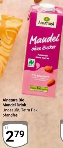 Globus Alnatura Bio Mandel Drink Angebot