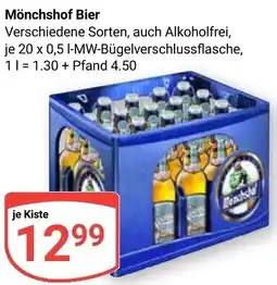 Globus Mönchshof Bier Angebot