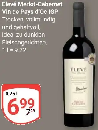 Globus Élevé Merlot-Cabernet Vin de Pays d'Oc IGP Angebot
