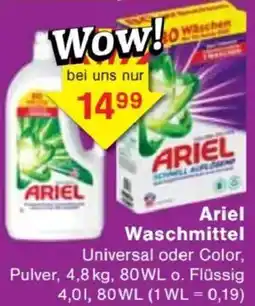 Jawoll Ariel Waschmittel Angebot