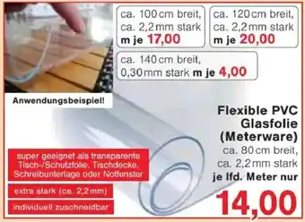 Jawoll Flexible PVC Glasfolie (Meterware) Angebot