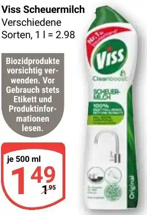 Globus Viss Scheuermilch Angebot