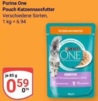 Globus Purina One Pouch Katzennassfutter Angebot