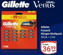 Globus Gillette Fusion5 Klingen Multipack Angebot
