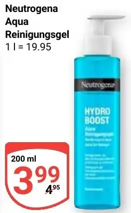 Globus Neutrogena Aqua Reinigungsgel Angebot