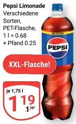 Globus Pepsi Limonade Angebot